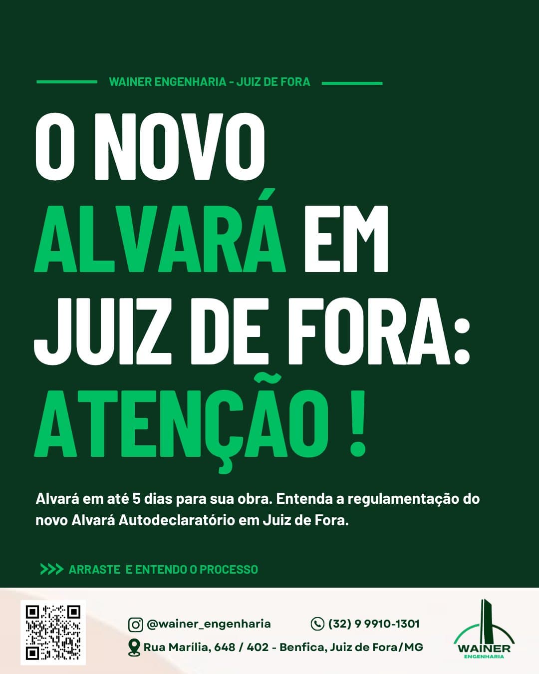 O novo alvará em Juiz de Fora: atenção! Alvará em até 5 dias para sua obra. Entenda a regulamentação do novo Alvará Autodeclaratório em Juiz de Fora.