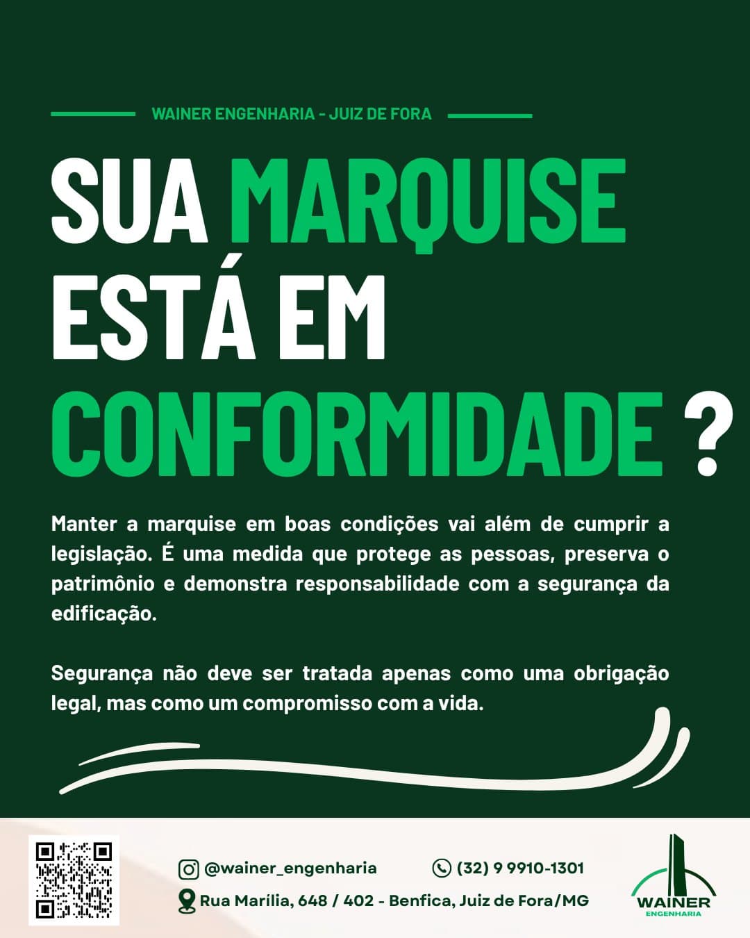 Sua marquise está em conformidade? Manter a marquise em boas condições protege as pessoas, preserva o patrimônio e demonstra responsabilidade com a segurança da edificação.